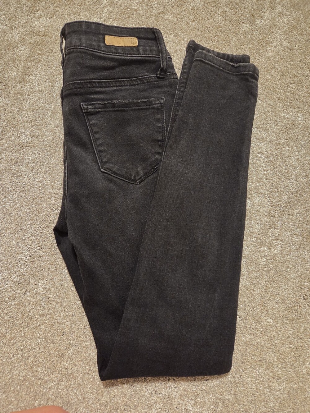 True Craft Mid Rise Skinny Jeans in Black